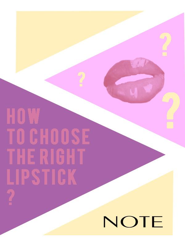 How to Choose the right lipstick for you? - Note Cosmetics Singapore