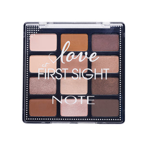 NOTE LOVE AT FIRST SIGHT EYESHADOW PALETTE - Halal Eyeshadow, Vegan Free Eyeshadow, Cruelty Free Eyeshadow, Paraben Free Eyeshadow, Pigmented,  Matte, Metallic