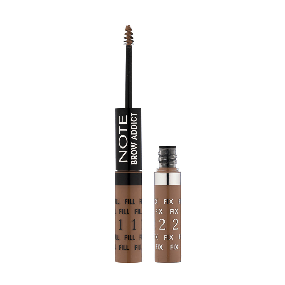 NOTE BROW ADDICT TINT & SHAPING GEL - Halal Brow Tint, Vegan Brow Tint, Cruelty Free Brow Tint, Paraben Free Brow Tint, Shaping Gel, Pigmented, Natural, Long Lasting
