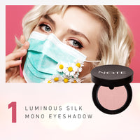 NOTE LUMINOUS SILK MONO EYESHADOW Halal Eyeshadow, Paraben Free Eyeshadow, Cruelty Free Eyeshadow, Eyeshadow, Smudge-Proof, Pigmented, Vitamin E, Long Lasting