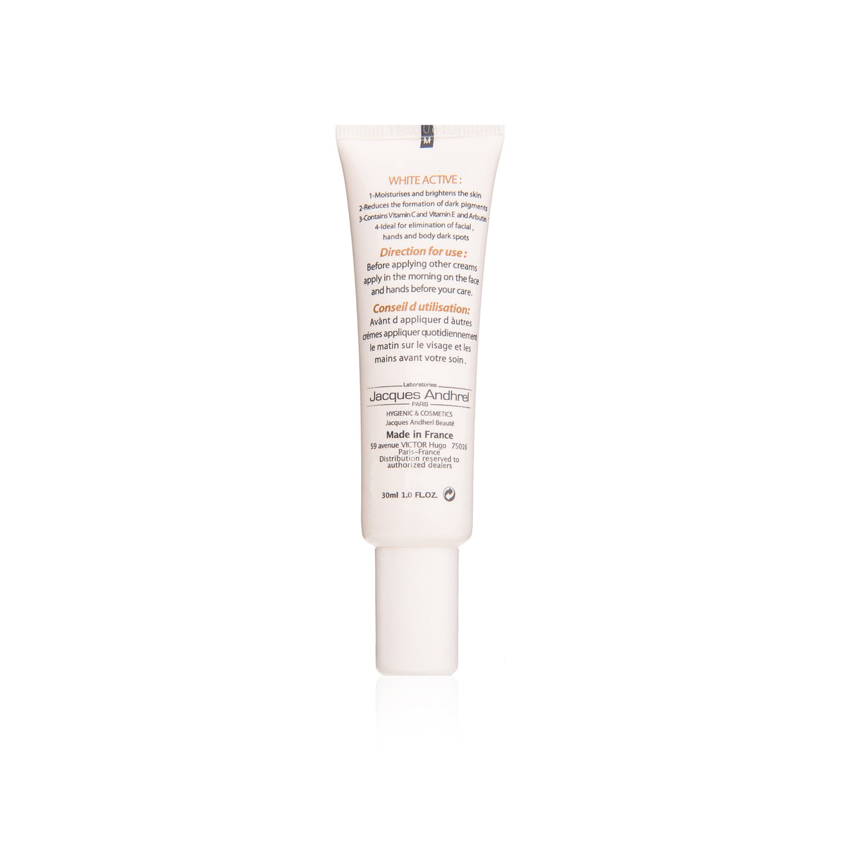 JACQUES ANDHREL - WHITE ACTIVE - Note Cosmetics Singapore