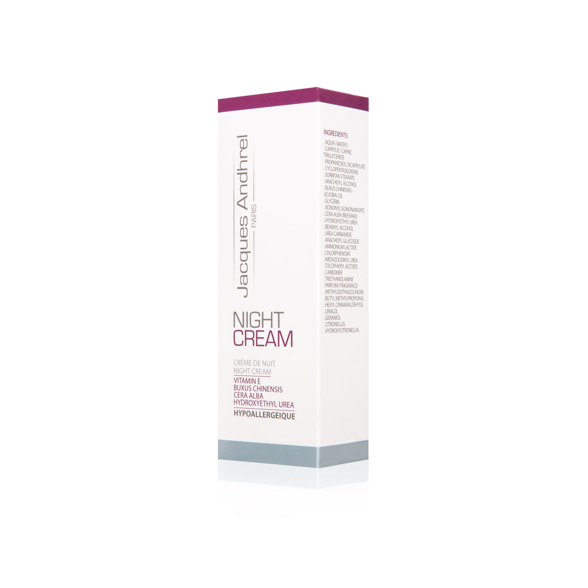 JACQUES ANDHREL - NIGHT CREAM - Note Cosmetics Singapore
