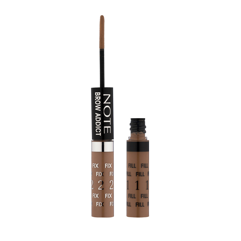 NOTE BROW ADDICT TINT & SHAPING GEL - Halal Brow Tint, Vegan Brow Tint, Cruelty Free Brow Tint, Paraben Free Brow Tint, Shaping Gel, Pigmented, Natural, Long Lasting