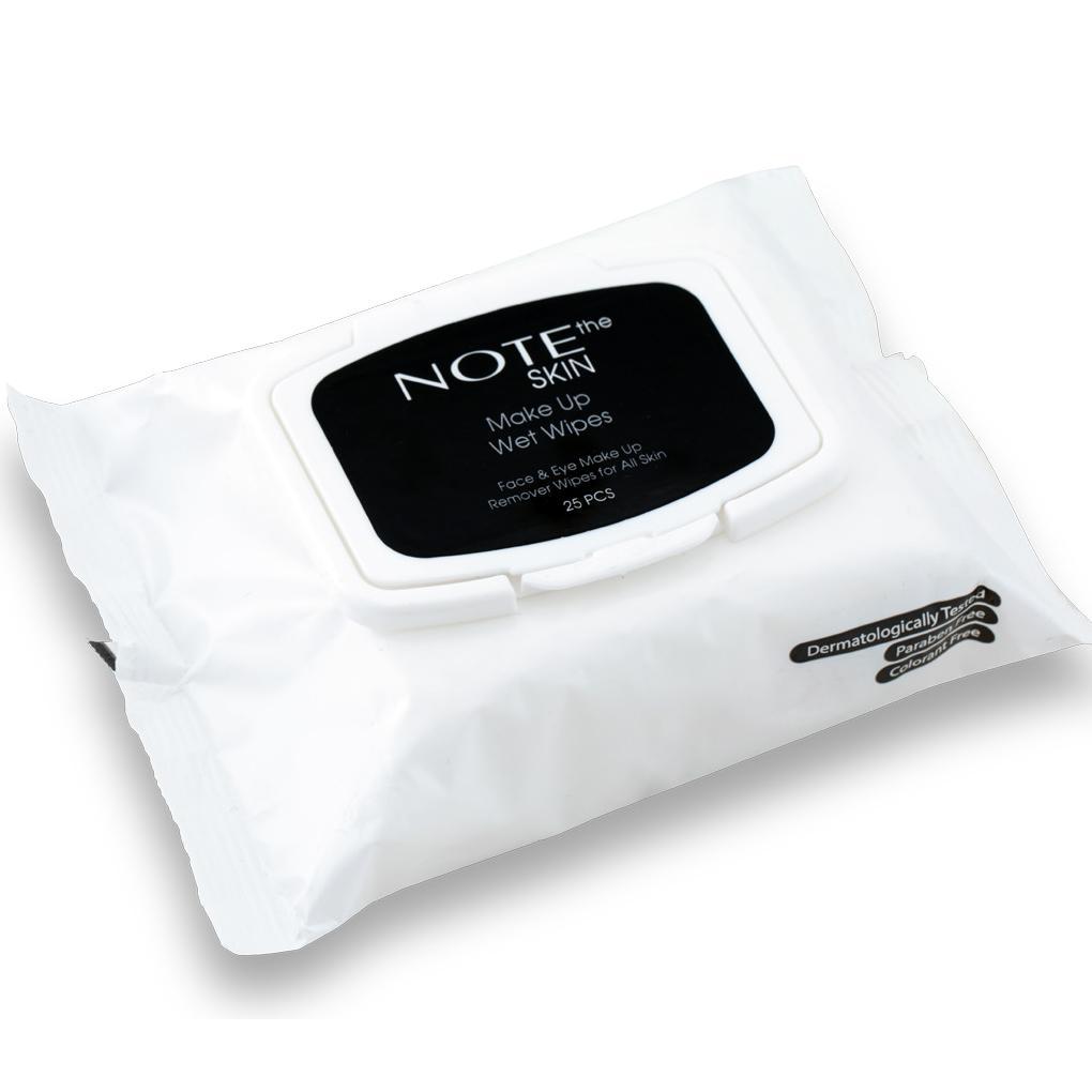 NOTE MAKE UP WET WIPES - Paraben Free Makeup Wipes, Deep Cleanse, Vitamin E
